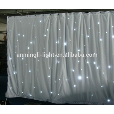 Portable White LED Starlit Wedding Stage Backdrop